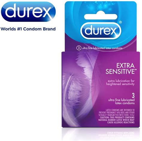 Durex Extra Sensitive Condom 3 Count Pack Of 2