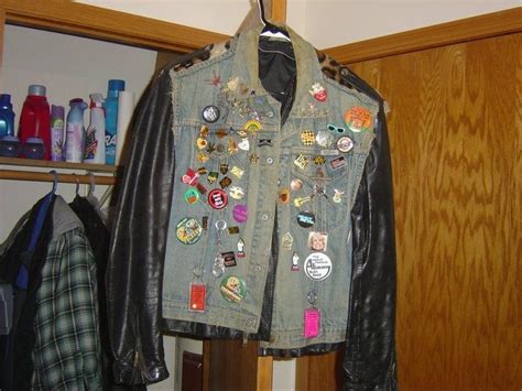 Safety Pins On Jeans 80s Norton Safe Search Pins On Denim Jacket