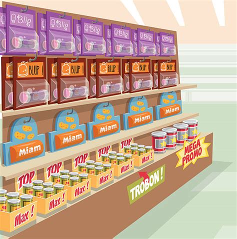 Canned Food Aisle Illustrations Royalty Free Vector Graphics And Clip