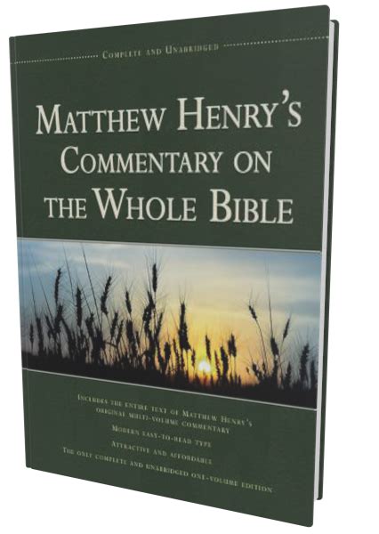 Matthew Henry Complete Commentary Accordance