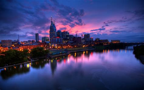Sunset Over Nashville Tennessee