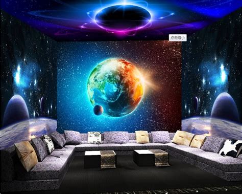Beibehang Wallpapers For Living Room Cool Cosmic Star 3d Theme Space