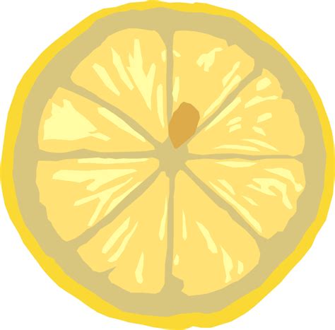 Free Clip Art Lemon Slice By Gingercoons