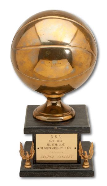 Lot Detail 1958 Nba East West All Star Game Trophy Presented To Hall