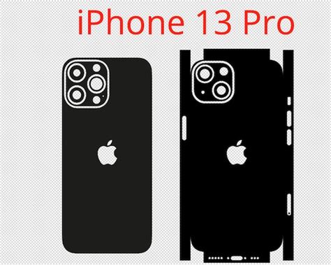 Apple Iphone 13 Pro Vector Cut File Skin Template Etsy