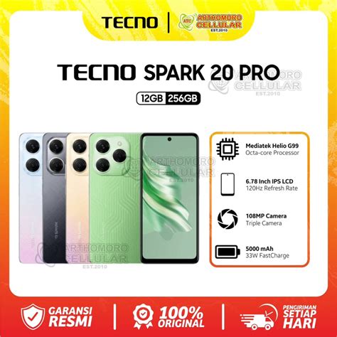 Jual Tecno Spark Pro Gb Gb Garansi Resmi Shopee