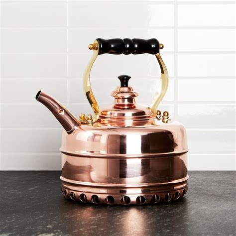 kettle tea gas copper simplex heritage stove crate barrel richmond crateandbarrel