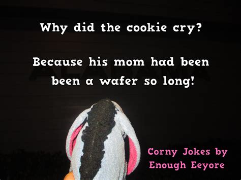 Corny Jokes Puns Why Did The Cookie Cry Corny Jokes Corny Jokes