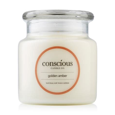 Golden Amber 510g Natural Soy Candle Conscious Candle Co