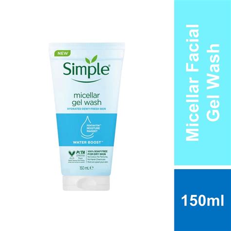 Simple Water Boost Micellar Facial Gel Wash 150ml Shopee Malaysia