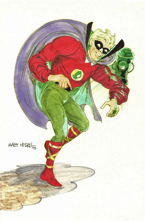 Martin Nodell 1993 Golden Age Green Lantern Art In Steve Lipskys
