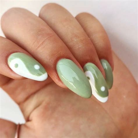 Short Nail Designs Sage Green Daily Nail Art And Design