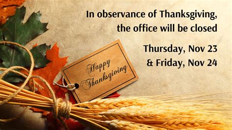 Friday After Thanksgiving Office Is Closed Westminster Presbyterian