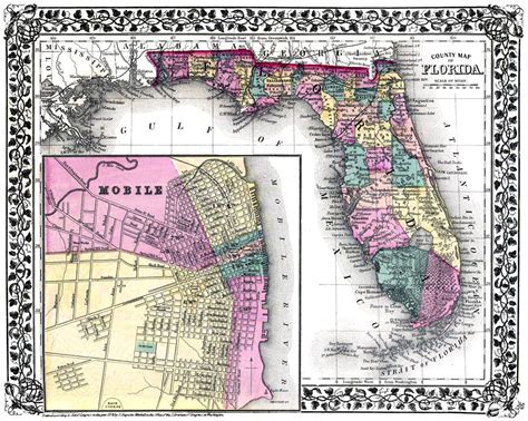 Florida County Map Editable Florida Map County Populations State Maps