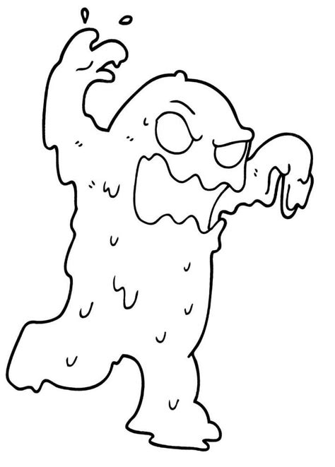 Slime Monster Coloring Pages Free Printable Sketch Coloring Page Porn