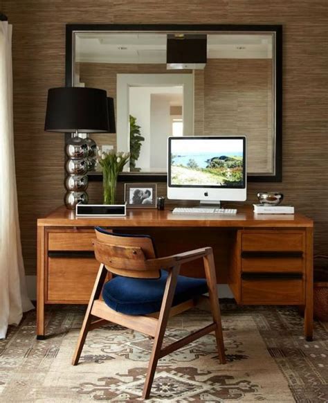 This Workspace Has Mad Men Written All Over It Mid Century Modern Room
