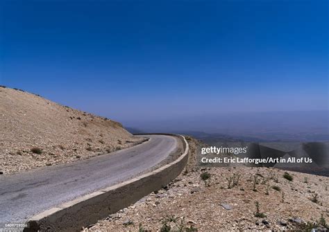 Road In The Mountain North Governorate Daher El Kadib Lebanon On