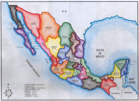 Mapa De México Mapa De Mexico Mapas Continentes