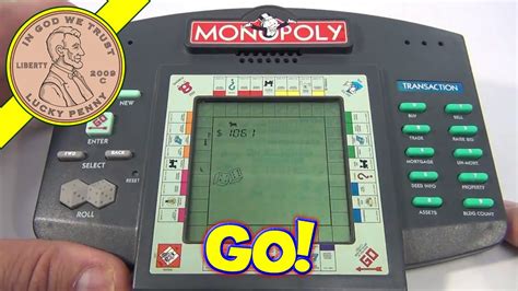 Monopoly Electronic Hand Held Game 1997 Parker Brothers Youtube