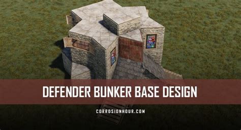 Defender Rust Bunker Base Design 2019 Trio Base Designs