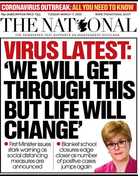 Scotland S Papers UK On The Brink Of A Coronavirus Lockdown BBC News