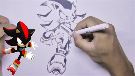 How To Draw Sonic Shadow Youtube