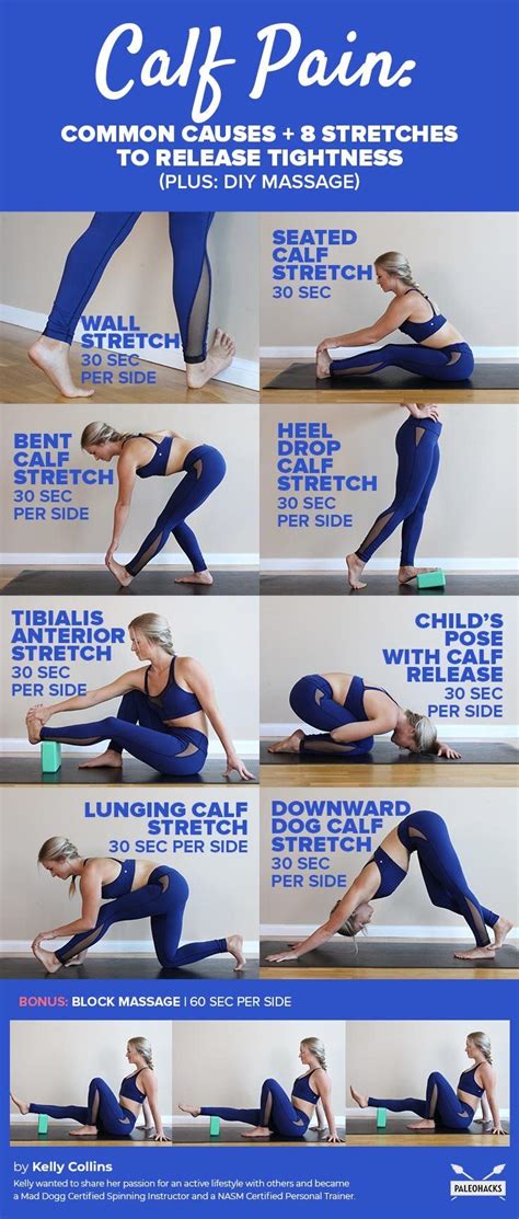 9 Soothing Stretches To Release Calf Pain Calf Pain Calf Muscle