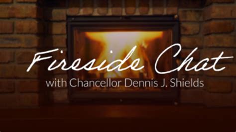 Chancellor Shields To Meet With Alumni Through Virtual Fireside Chats