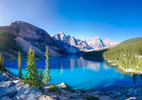 Sunrise On Moraine Lake Banff Ab Not Bad For A Phone Snap Z Panorama