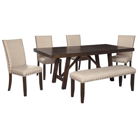 Shop benches from ashley furniture homestore. Signature Design by Ashley Rokane Dining Table Set for Six ...