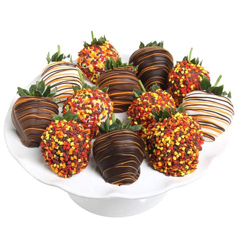 Fall Belgian Chocolate Covered Strawberries T Box Holiday T