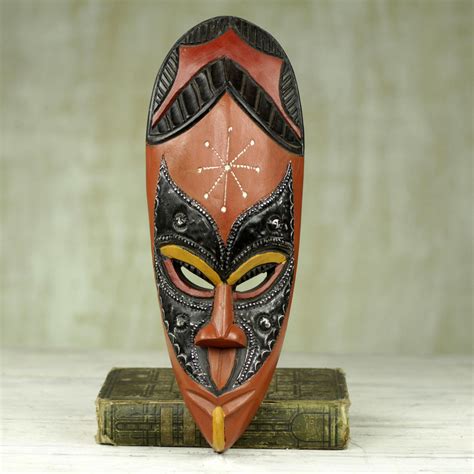 Unicef Market Hand Carved Sese Wood African Mask From Ghana Righteous