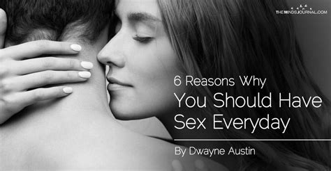 6 reasons why you should have sex everyday