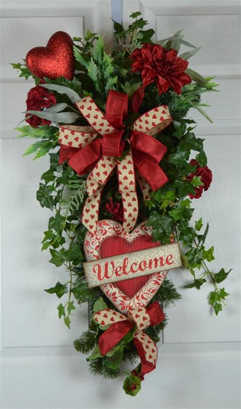 Valentines Day Wreath Valentines Wreath For Front Door Diy Valentines