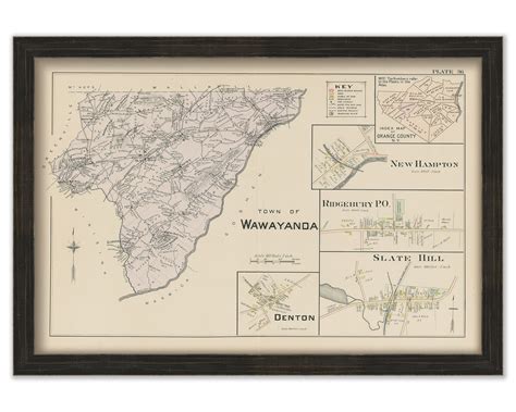 Wawayanda New York 1903 Map Replica Or Genuine Original