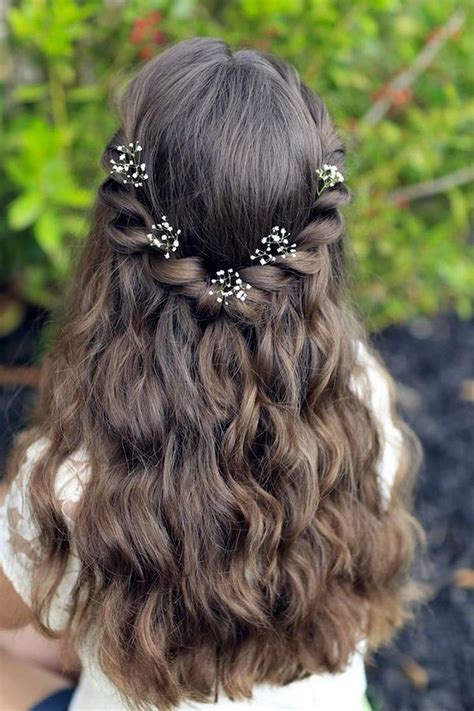 30 pretty and fabulous flower girl hairstyles