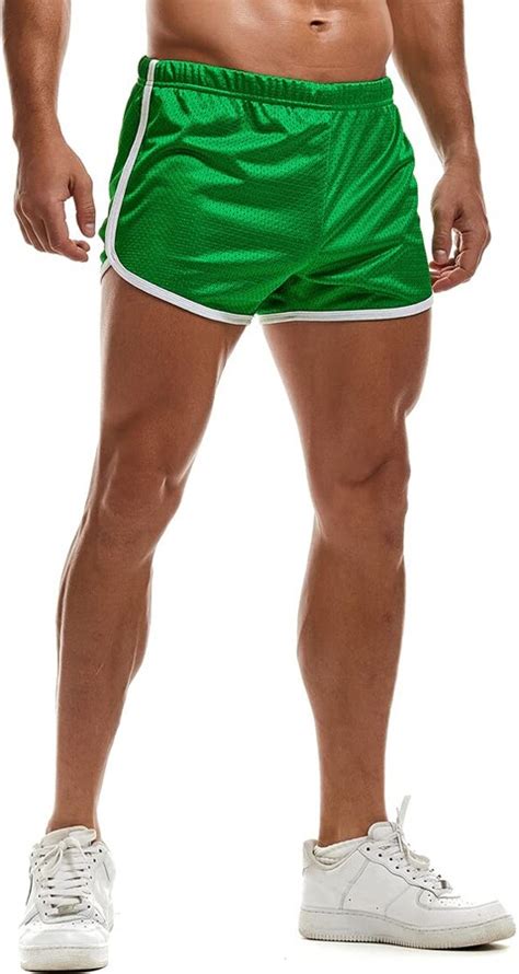 Aimpact Mens Running Workout Tight Shorts 3 Inch Mesh Fitness