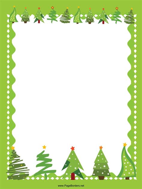 Christmas Tree Borders Clip Art Clipart