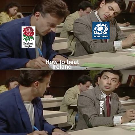 How To Beat Ireland At Rugby Mr Bean Cheating Know Your Meme