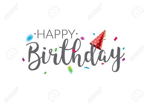 Download Happy Birthday typography vector design template poster ...