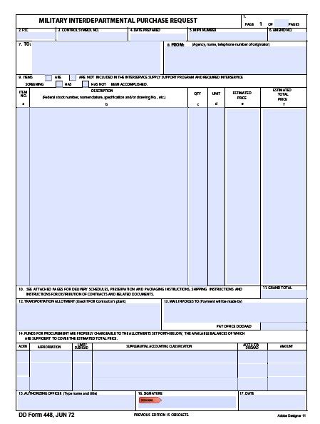 Download Fillable Dd Form 448
