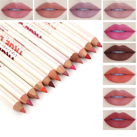 Menow 12pcsset Professional Lip Liner Pencil Waterproof Wooden Lip
