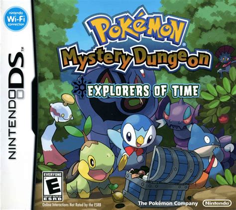 pokémon mystery dungeon explorers of time 2007 nintendo ds box cover art mobygames