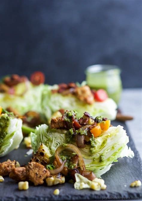 Southwestern Cobb Wedge Salad With Homemade Poblano Dressing Recipe