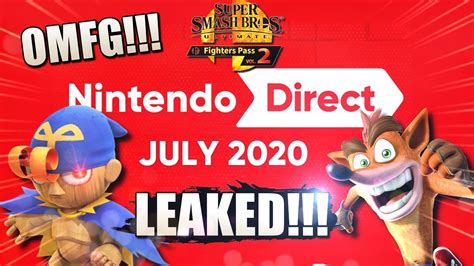 Rumor July Nintendo Direct Leaked By Credible Source Youtube
