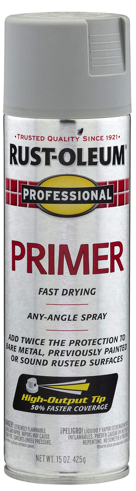 Rust Oleum 7582838 Professional Primer Spray Paint 15 Oz Gray Primer