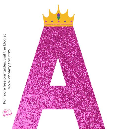 Disney Princess Alphabet Free Printable