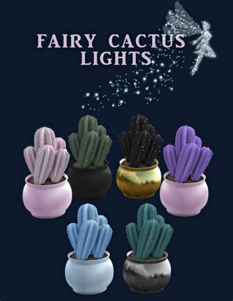 Leo 4 Sims Fairy Cactus Lights Sims 4 Downloads