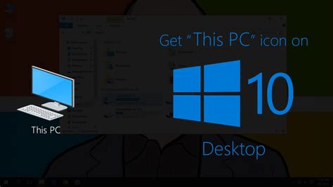 How To Add This Pc Icon On Windows 10 Desktop Youtube