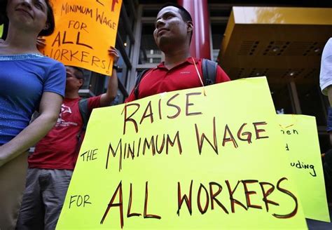 broad backing for minimum wage raise workers world